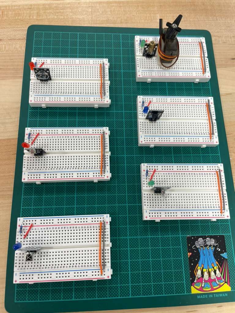 Initial demo breadboard layout